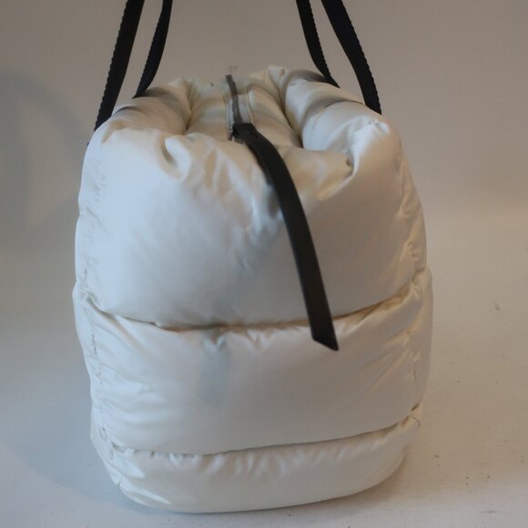 Women Moncler Caradoc White Padded Nylon Tote Bag - Picture 6 of 12